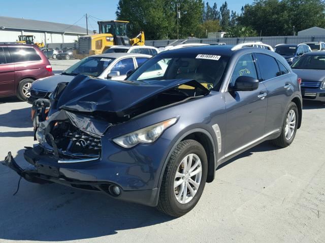 JNRAS18W79M153879 - 2009 INFINITI FX35 BLUE photo 2