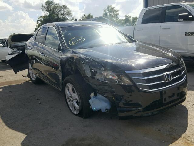 5J6TF2H58AL000717 - 2010 HONDA ACCORD CRO BLACK photo 1