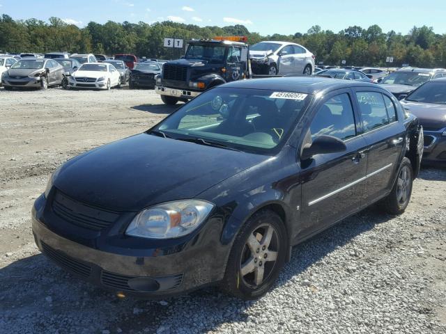 1G1AT58H697172467 - 2009 CHEVROLET COBALT LT BLACK photo 2