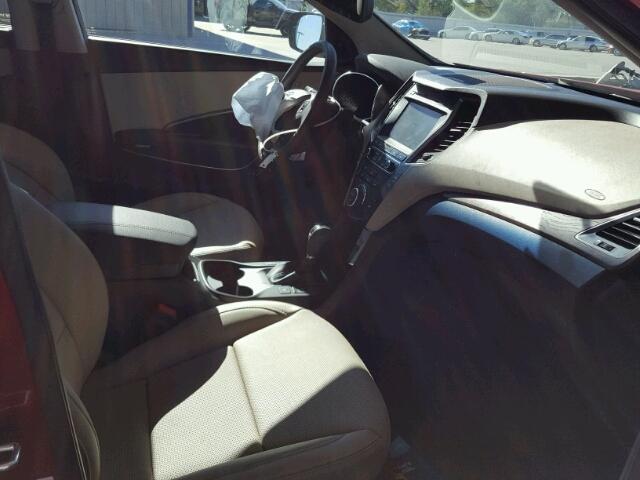 5XYZU3LB2JG534865 - 2018 HYUNDAI SANTA FE S 红色 照片 5