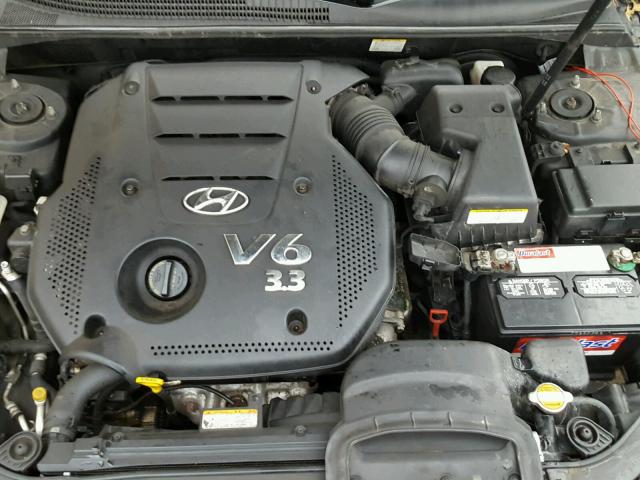 5NPEU46F18H365380 - 2008 HYUNDAI SONATA SE BLACK photo 7