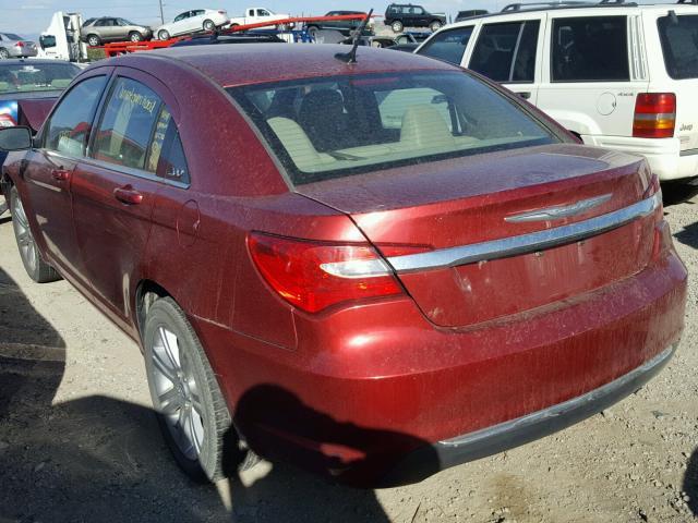 1C3CCBBB3DN546786 - 2013 CHRYSLER 200 TOURIN RED photo 3