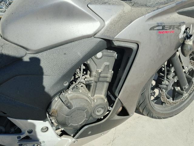 MLHPC4465F5200862 - 2015 HONDA CBR500 R SILVER photo 7