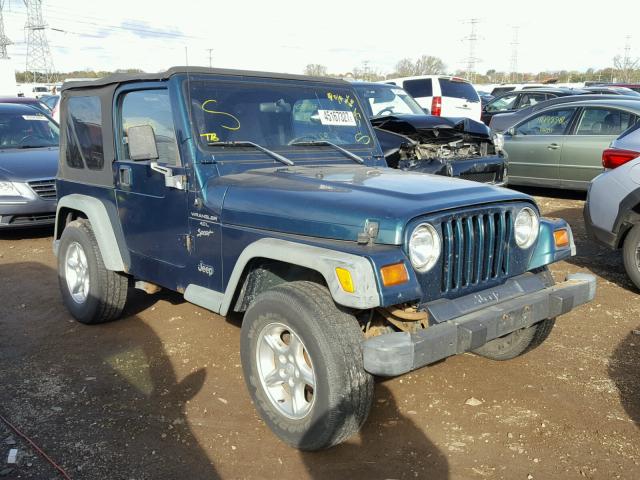 1J4FY29PXWP759506 - 1998 JEEP WRANGLER / GREEN photo 1