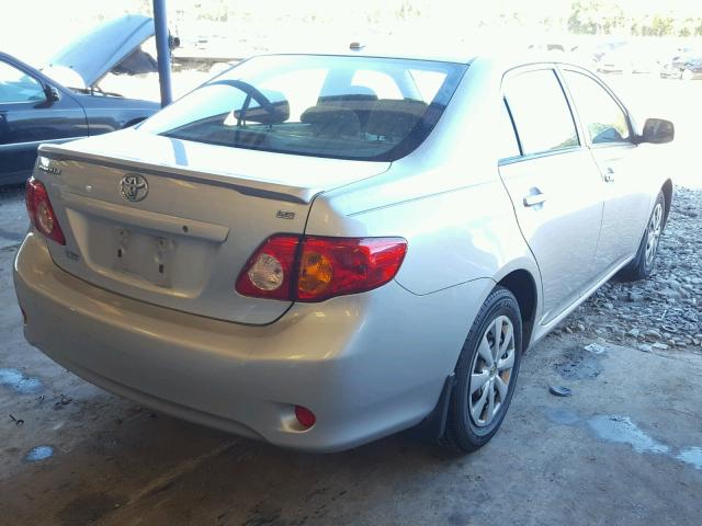 JTDBL40E89J021396 - 2009 TOYOTA COROLLA SILVER photo 4