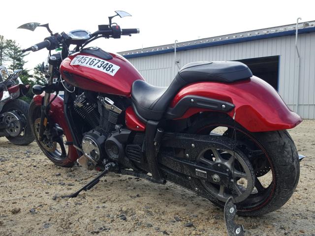 JYAVP33E9DA007924 - 2013 YAMAHA XVS1300 CU RED photo 3