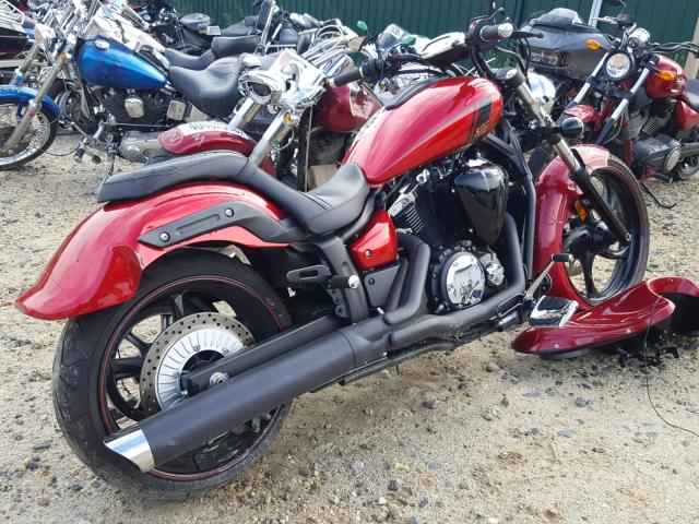 JYAVP33E9DA007924 - 2013 YAMAHA XVS1300 CU RED photo 4