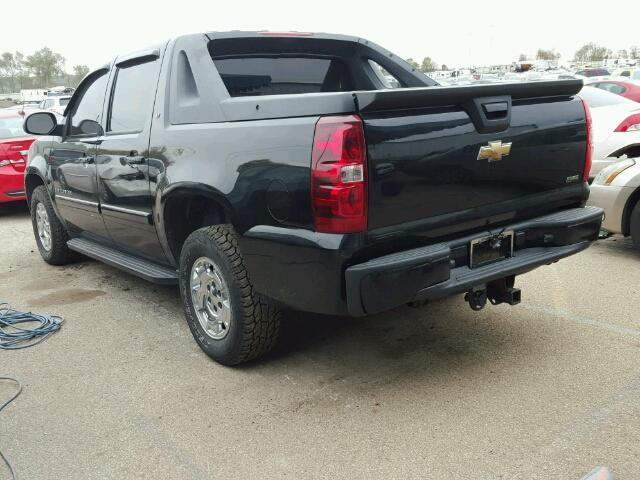 3GNFK12337G198264 - 2007 CHEVROLET AVALANCHE BLACK photo 3