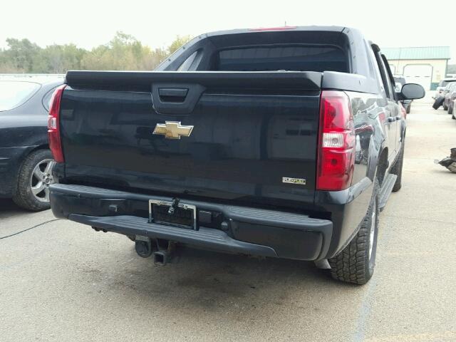 3GNFK12337G198264 - 2007 CHEVROLET AVALANCHE BLACK photo 4