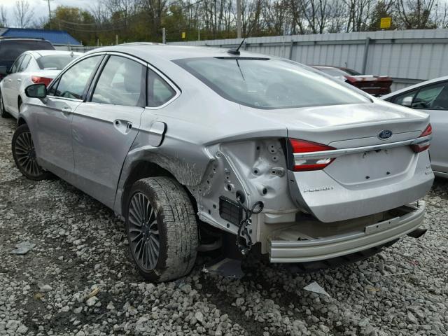 3FA6P0HD2HR227687 - 2017 FORD FUSION SE SILVER photo 3