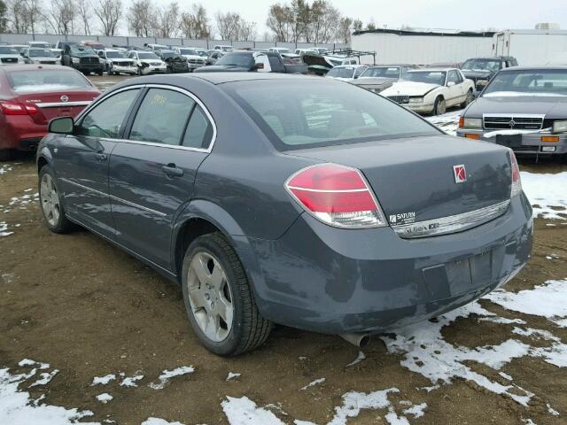 1G8ZS57N38F158948 - 2008 SATURN AURA XE GRAY photo 3