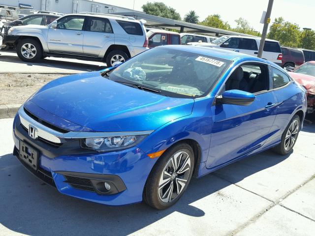 2HGFC3B76HH356782 - 2017 HONDA CIVIC EXL 蓝色 照片 2