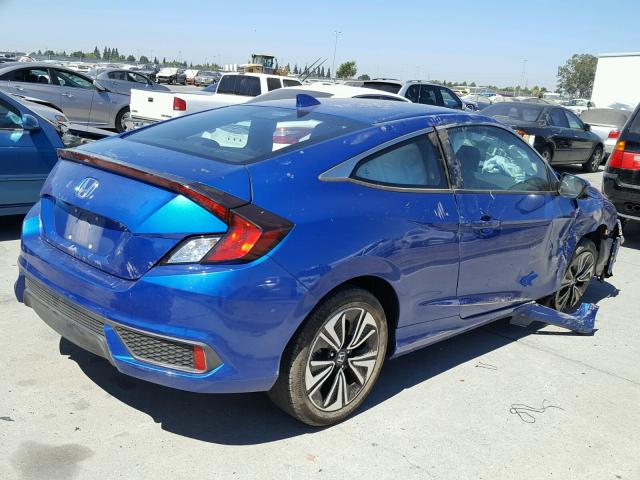 2HGFC3B76HH356782 - 2017 HONDA CIVIC EXL 蓝色 照片 4