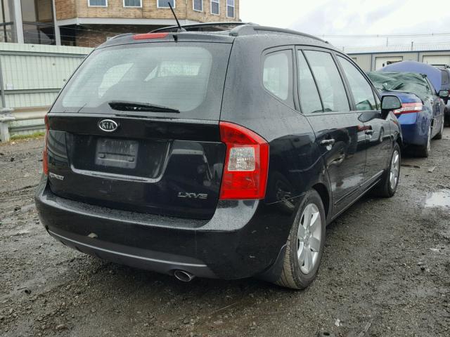 KNAFG526277076046 - 2007 KIA RONDO LX BLACK photo 4