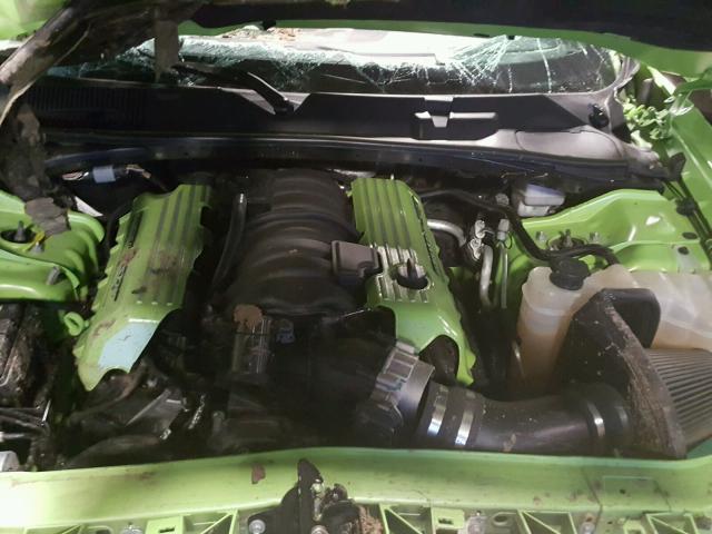 2C3CDZFJ7FH711872 - 2015 DODGE CHALLENGER GREEN photo 7