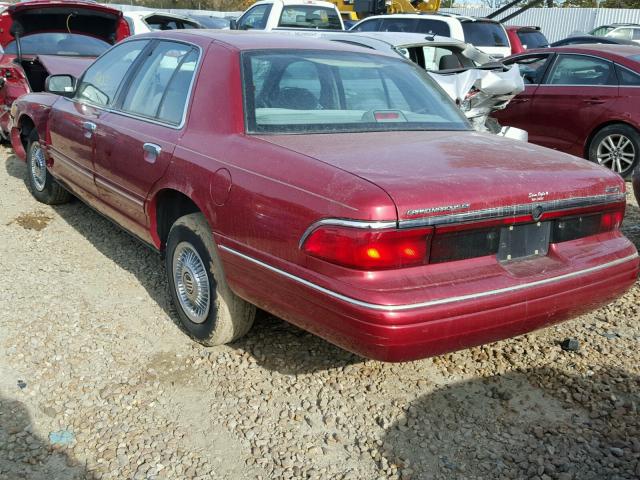 2MELM74W2VX675963 - 1997 MERCURY GRAND MARQ RED photo 3