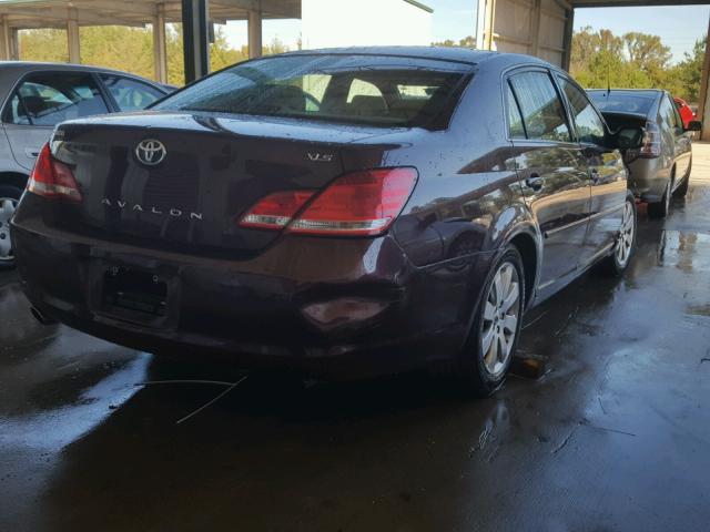 4T1BK36B07U213557 - 2007 TOYOTA AVALON BURGUNDY photo 4