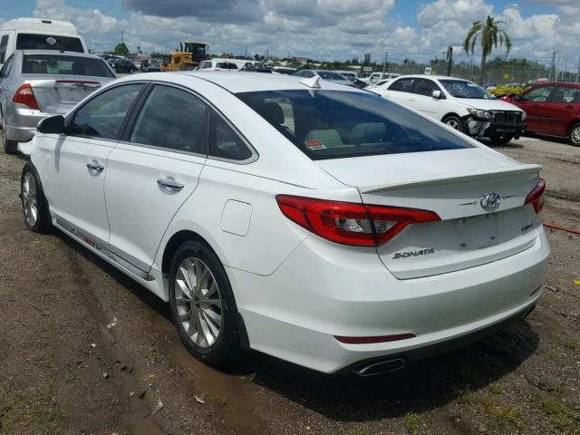 5NPE34AF5FH128737 - 2015 HYUNDAI SONATA SPO WHITE photo 3