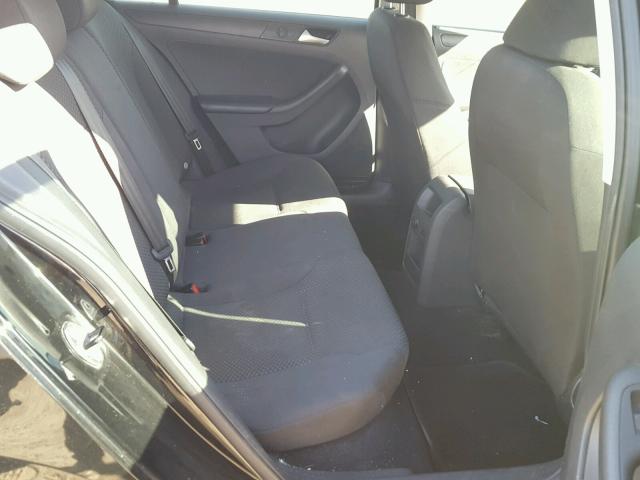 3VW1K7AJ0EM371059 - 2014 VOLKSWAGEN JETTA BASE BLACK photo 6