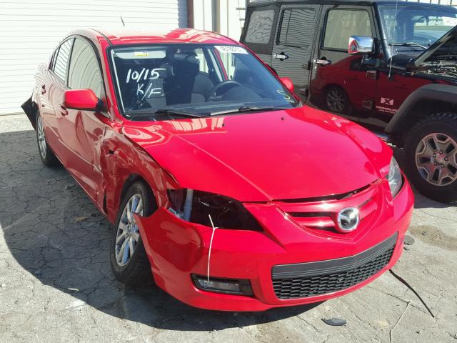 JM1BK323581835657 - 2008 MAZDA 3 S RED photo 1