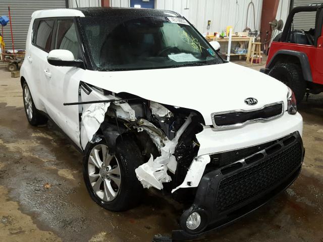 KNDJP3A59E7023531 - 2014 KIA SOUL WHITE photo 1