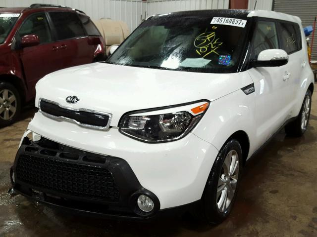 KNDJP3A59E7023531 - 2014 KIA SOUL WHITE photo 2