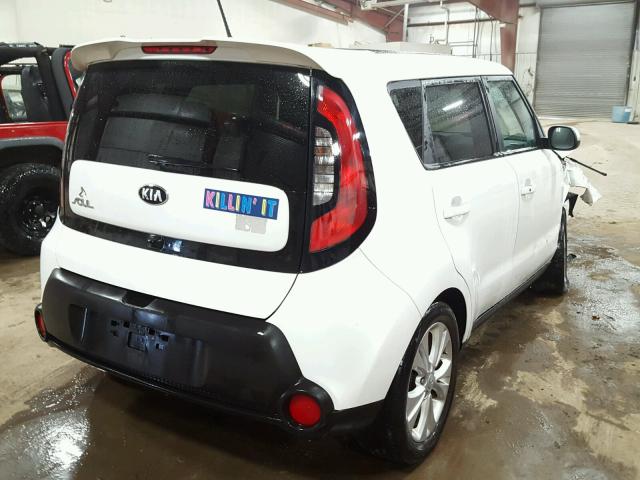 KNDJP3A59E7023531 - 2014 KIA SOUL WHITE photo 4