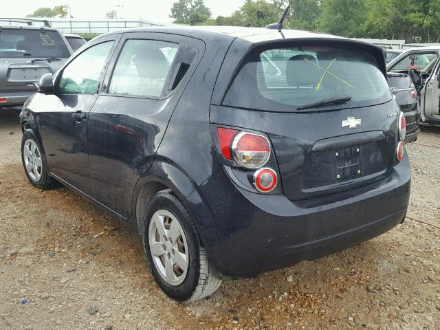 1G1JA6SHXD4145884 - 2013 CHEVROLET SONIC LS BLACK photo 3