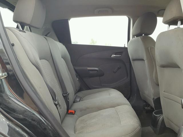 1G1JA6SHXD4145884 - 2013 CHEVROLET SONIC LS BLACK photo 6