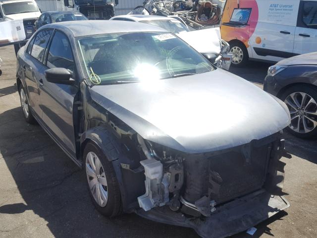 3VW2K7AJ5CM354548 - 2012 VOLKSWAGEN JETTA BASE ნაცრისფერი ფოტო 1