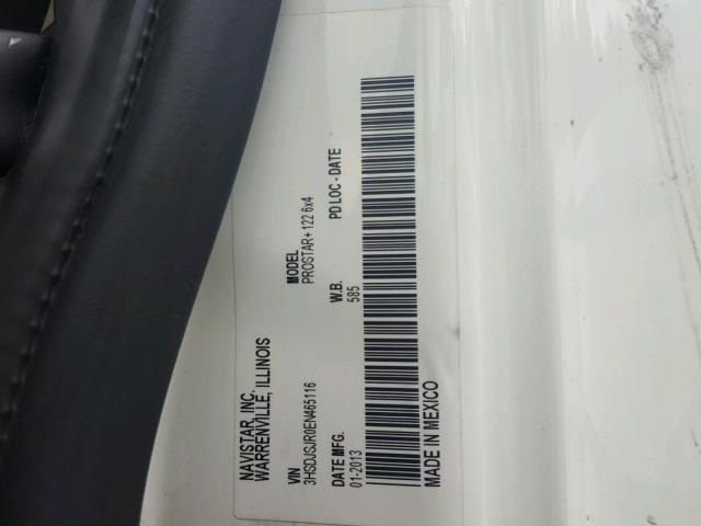 3HSDJSJR0EN465116 - 2014 INTERNATIONAL PROSTAR თეთრი ფოტო 10