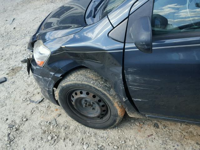 JTDBT923771035568 - 2007 TOYOTA YARIS GRAY photo 9