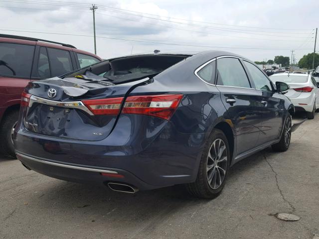 4T1BK1EB4JU282409 - 2018 TOYOTA AVALON XLE BLUE photo 4