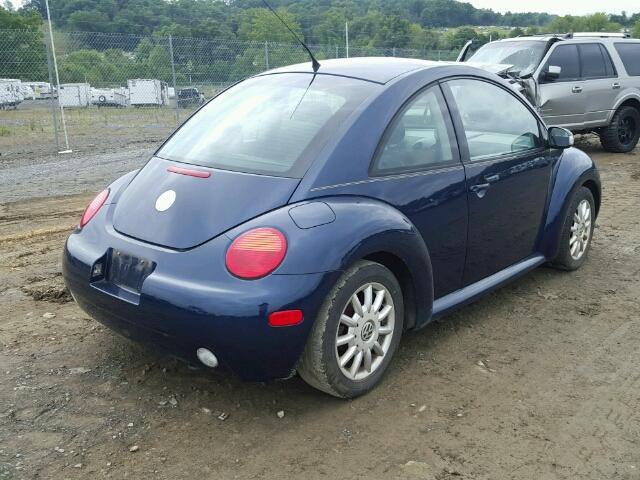 3VWCR31C74M422585 - 2004 VOLKSWAGEN NEW BEETLE 蓝色 照片 4