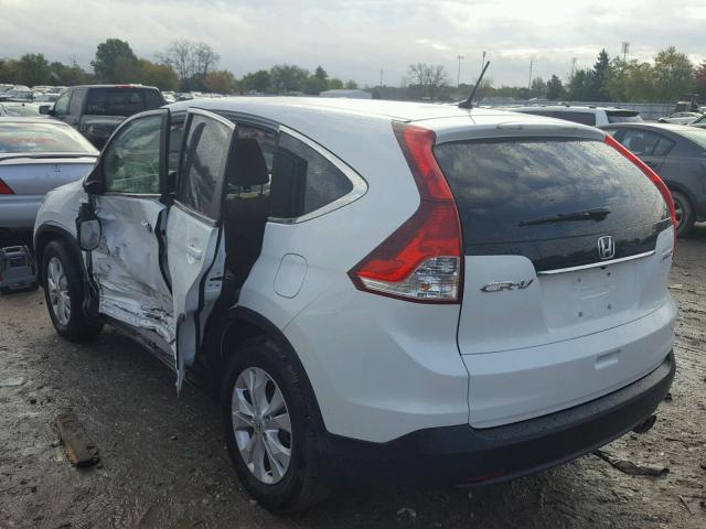 5J6RM4H56EL104673 - 2014 HONDA CR-V EX WHITE photo 3