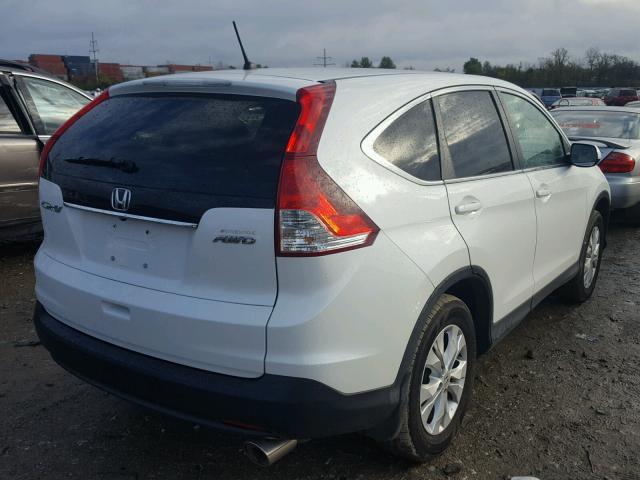 5J6RM4H56EL104673 - 2014 HONDA CR-V EX WHITE photo 4