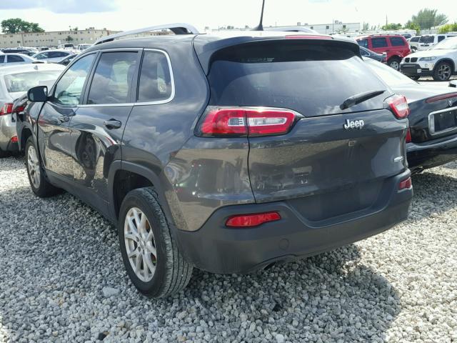 1C4PJLCB8HW642369 - 2017 JEEP CHEROKEE L GRAY photo 3