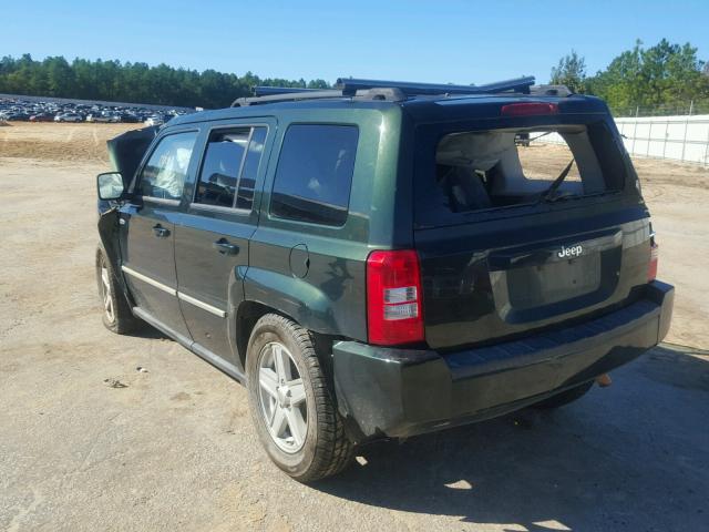 1J4NT1GA2AD621861 - 2010 JEEP PATRIOT SP GREEN photo 3