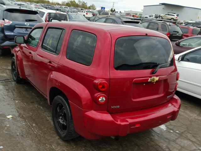 3GNBABFW7BS647530 - 2011 CHEVROLET HHR LT BURGUNDY photo 3