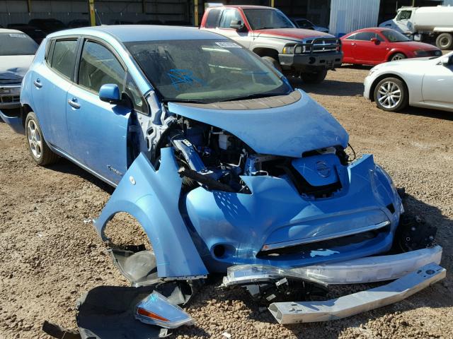 JN1AZ0CP0CT024470 - 2012 NISSAN LEAF SV BLUE photo 1