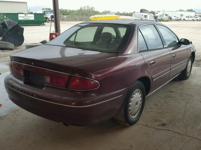 2G4WY52M1W1471891 - 1998 BUICK CENTURY LI BURGUNDY photo 4