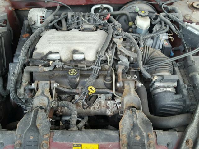 2G4WY52M1W1471891 - 1998 BUICK CENTURY LI BURGUNDY photo 7