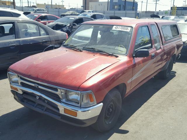 JT4VN93D5N5031863 - 1992 TOYOTA PICKUP 1/2 RED photo 2