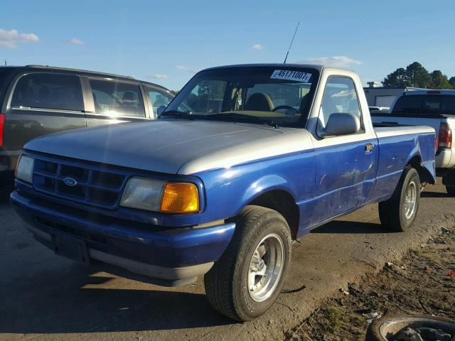 1FTCR10A8RTA54224 - 1994 FORD RANGER TWO TONE photo 2