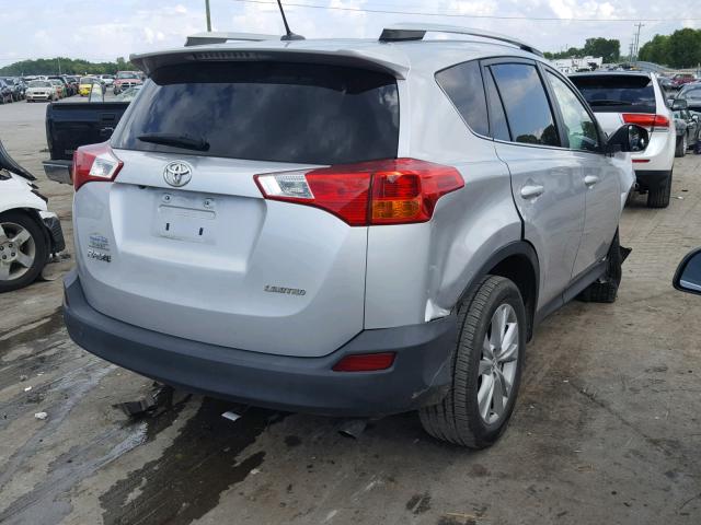 2T3YFREV0EW073706 - 2014 TOYOTA RAV4 LIMIT SILVER photo 4