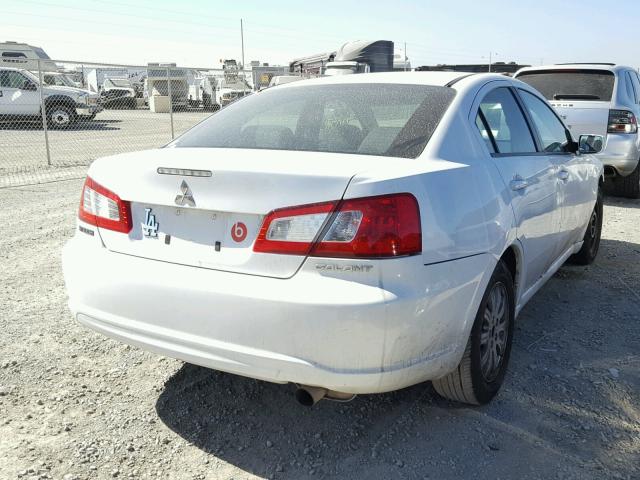 4A32B2FF8CE019166 - 2012 MITSUBISHI GALANT FE WHITE photo 4