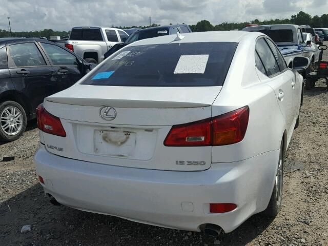 JTHBE262585018618 - 2008 LEXUS IS 350 WHITE photo 4