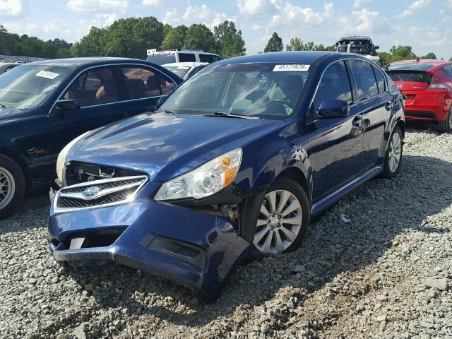 4S3BMEJ60A2215025 - 2010 SUBARU LEGACY 3.6 BLUE photo 2