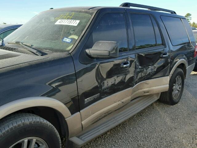 1FMFK17547LA41151 - 2007 FORD EXPEDITION BLACK photo 9