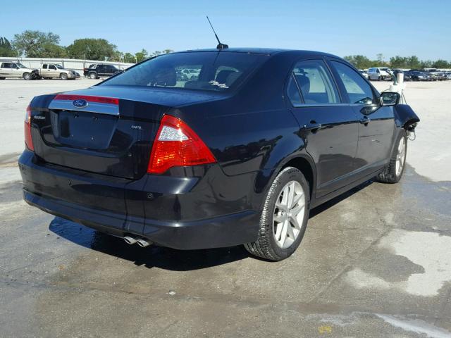 3FAHP0JA6CR329110 - 2012 FORD FUSION SEL BLACK photo 4